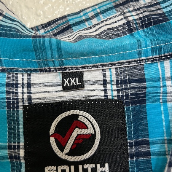 South Pole Plaid Button Down Shirt - Picture 3 of 5